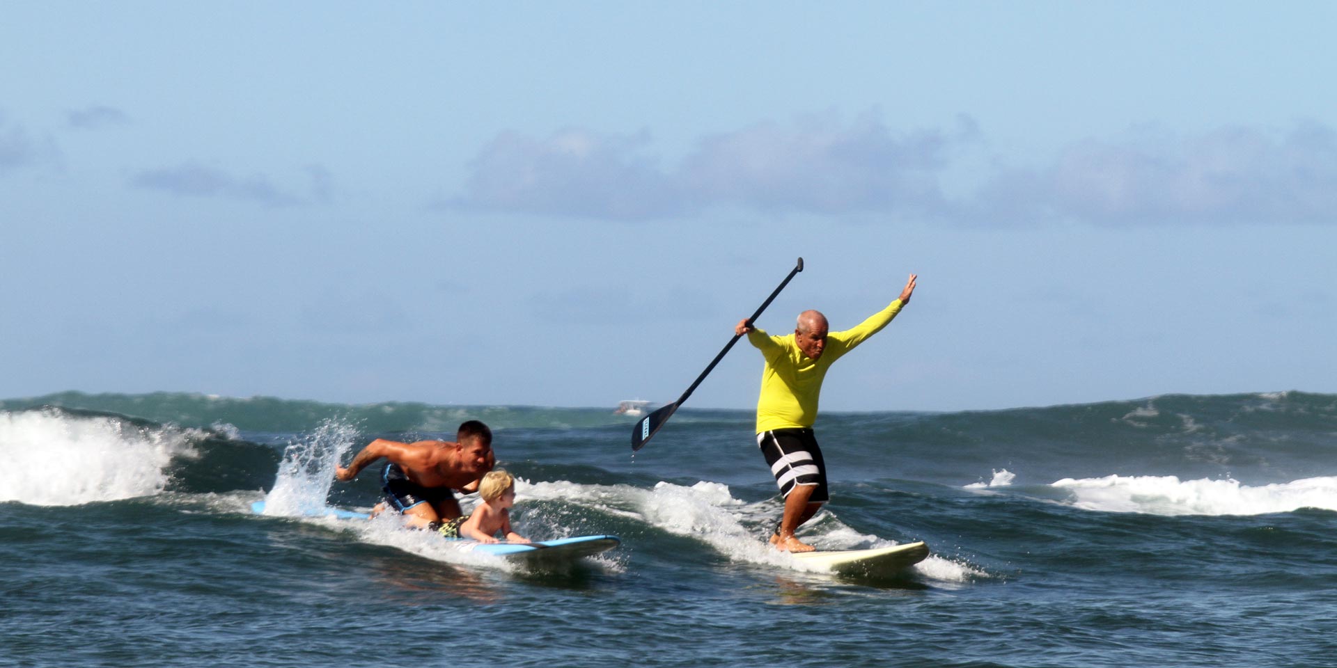 uncle bryan and cru suratt surf lesson