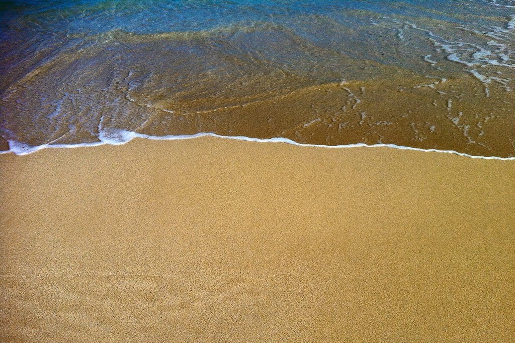 Waterline near Kaena Point, North Shore, Oahu, Hawaii