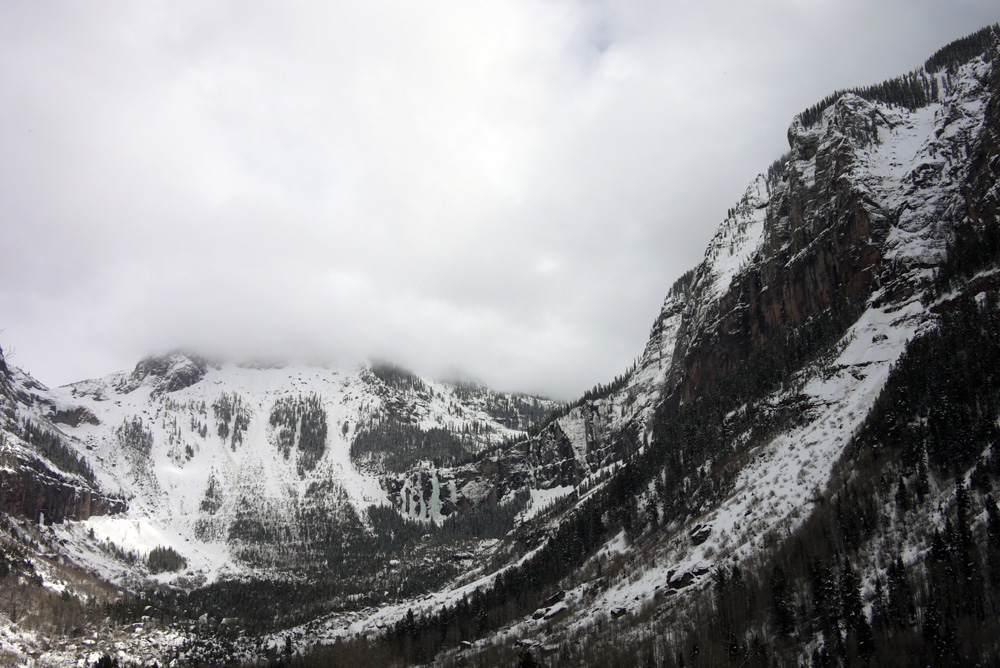 Telluride valley mountain view