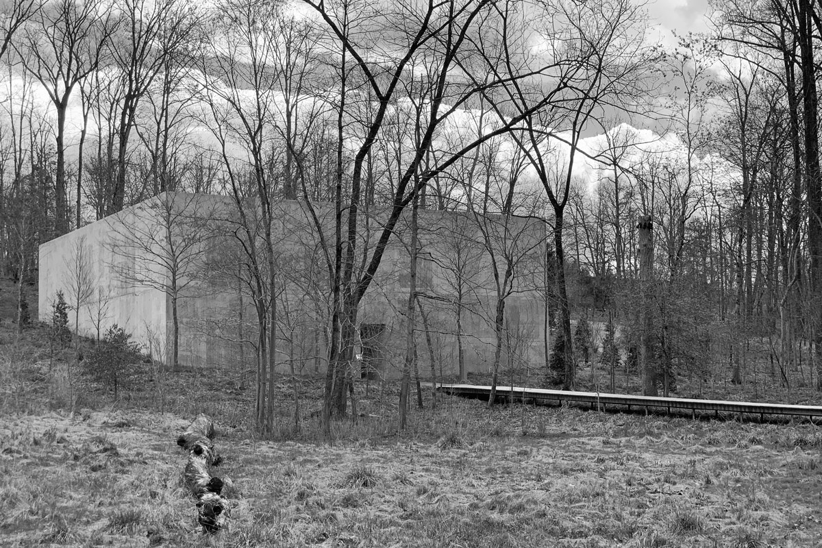 Building designed by architect Thomas Phifer housing Richard Serra work Four Rounds Phifer Thomas Architect Glenstone Serra