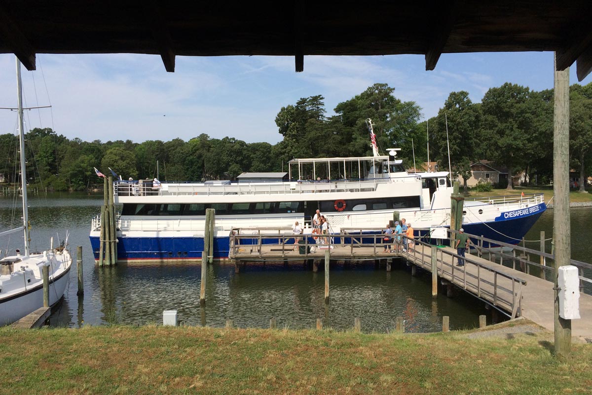 Chesapeake Breeze Tangier Island cruise boat in Reedville, VA