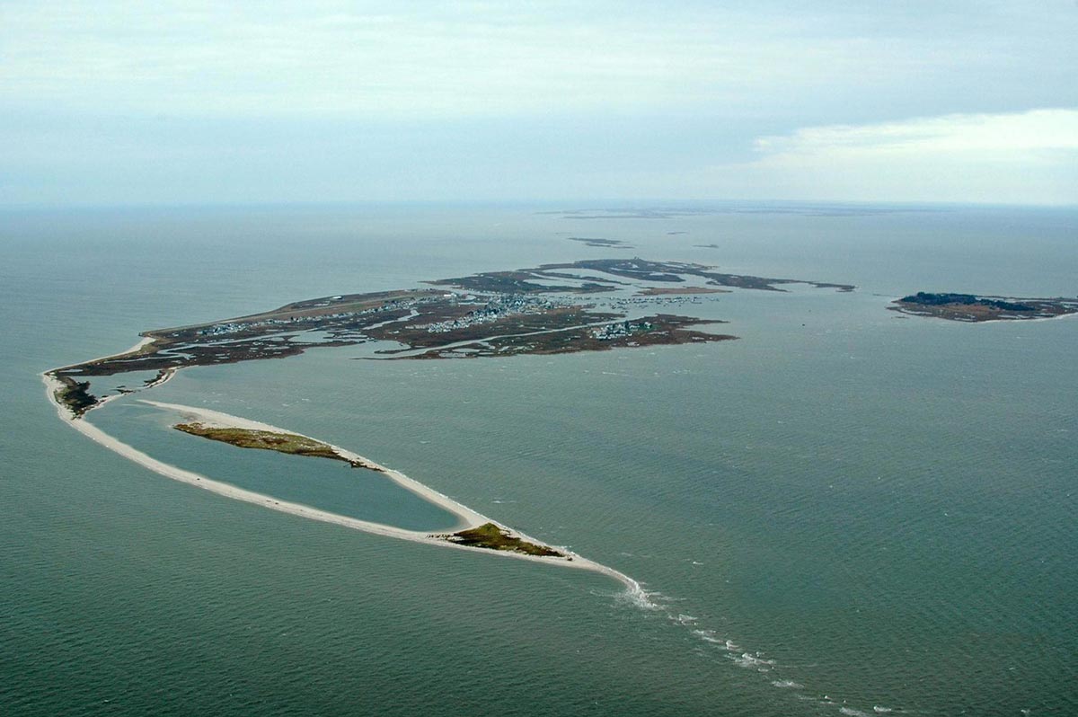 Tangier Island aerial photo